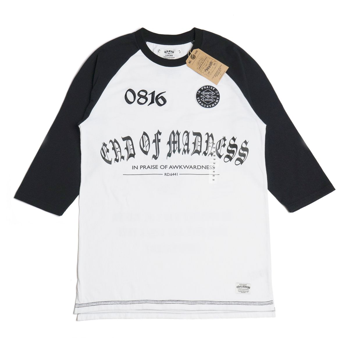 콴토데로코스(QANTO DE LOCOS) 0816_RAGLAN_WHITE
