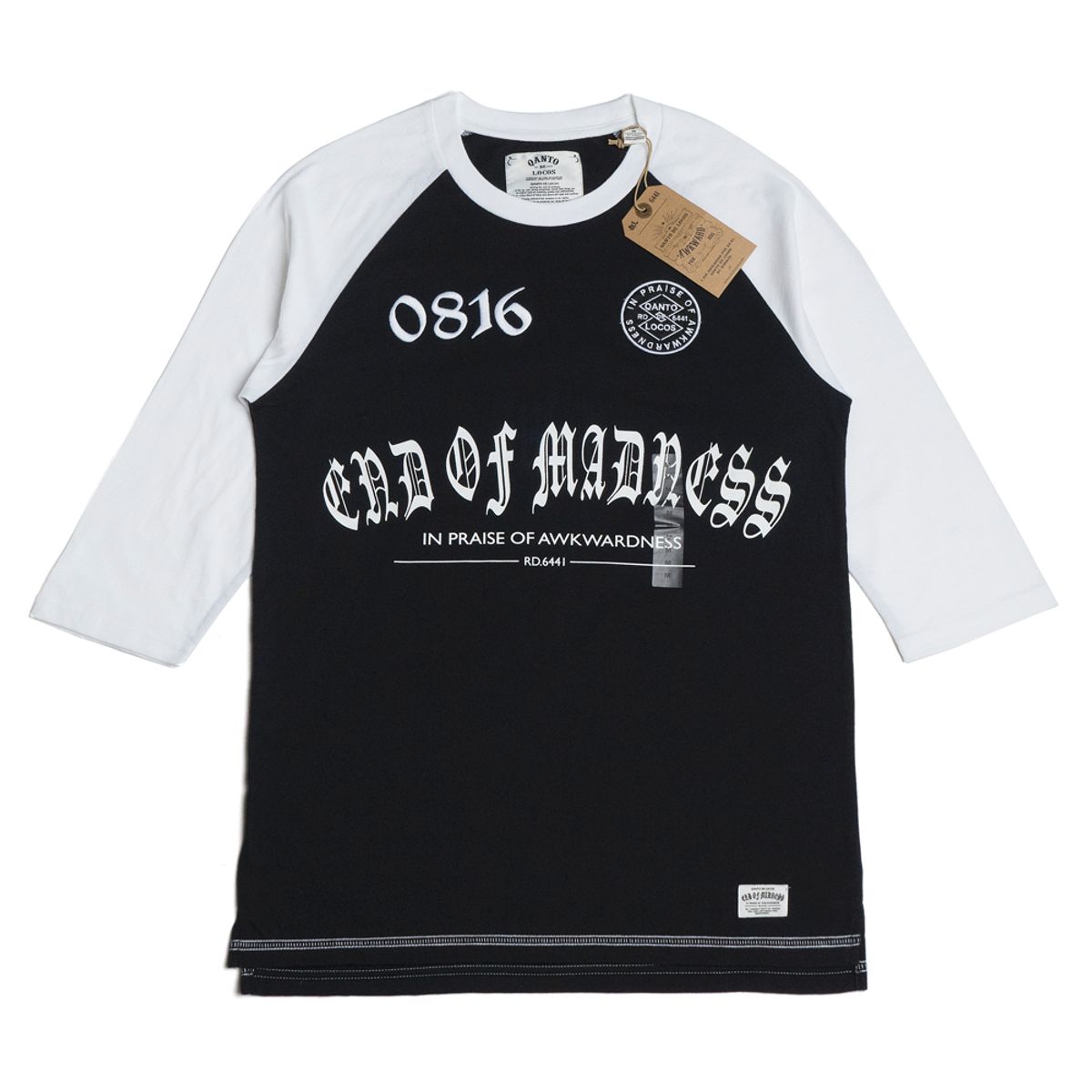 콴토데로코스(QANTO DE LOCOS) 0816_RAGLAN_BLACK