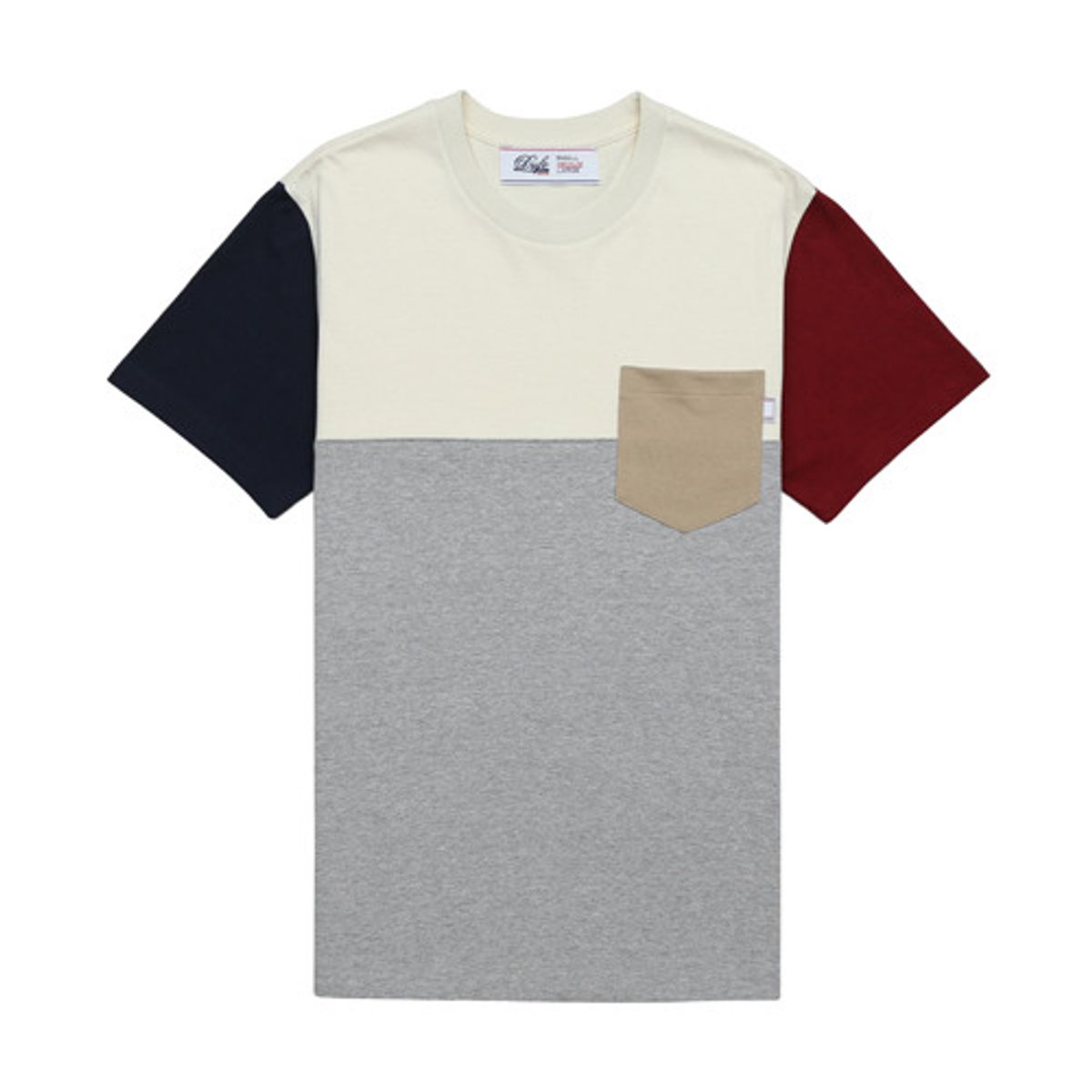 드라이프(DRIFE) COLOR BLOCK POCKET TEE-GREY