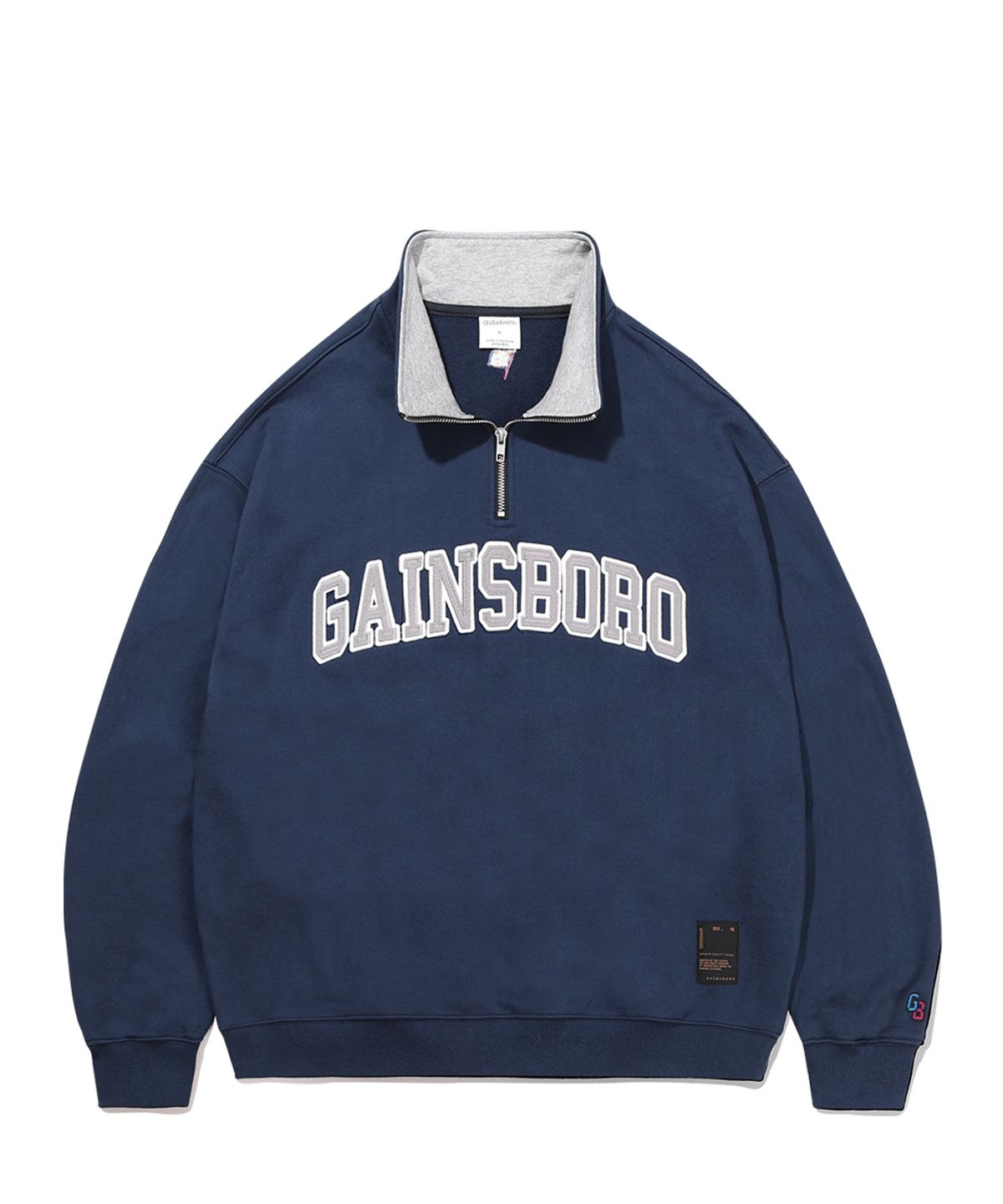게인스보로(GAINSBORO) 로고 아노락 풀오버 하프집업 네이비