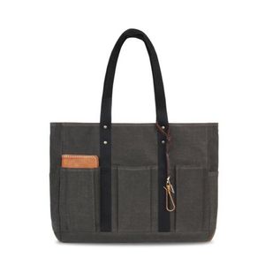 8 Pocket 3 Way Bag_Wax Canvas Charcoal