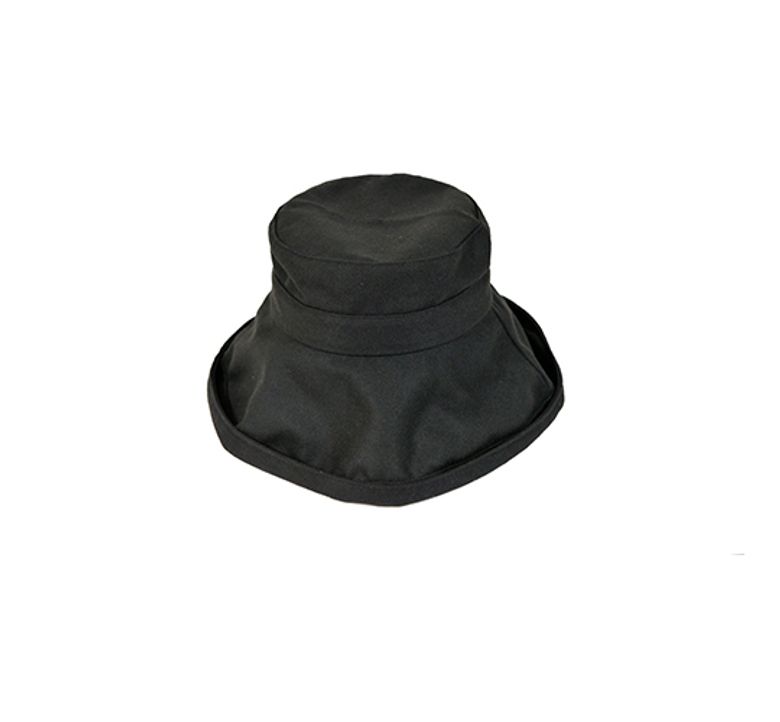 (HIDE YOUR FACE) OVER BUCKET HAT [BLACK]