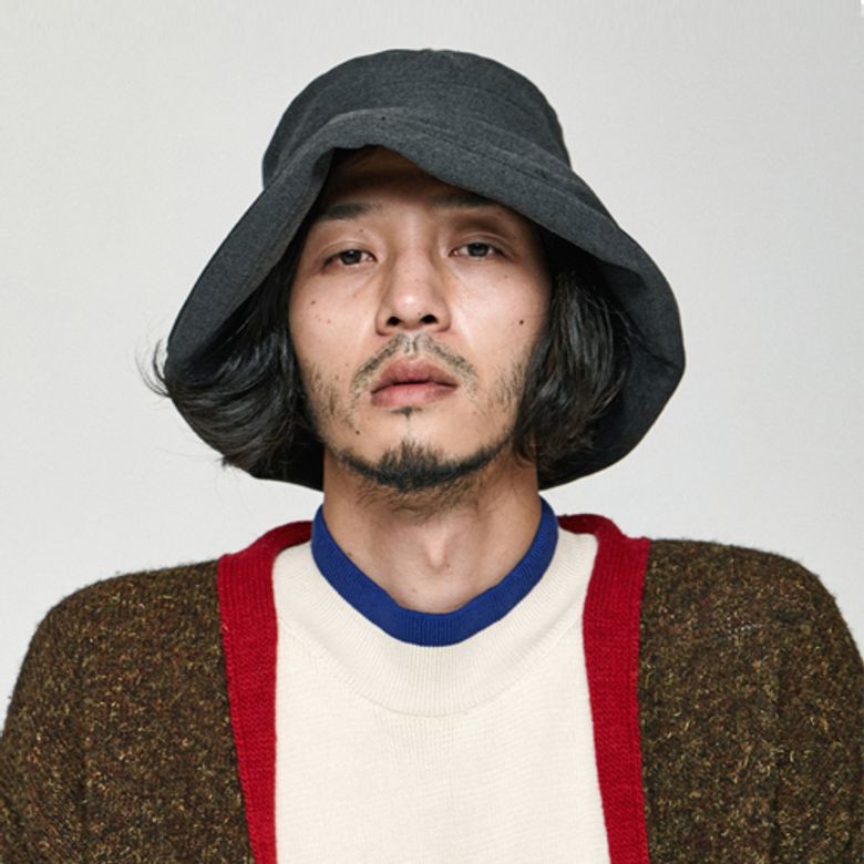 (HIDE YOUR FACE) OVER BUCKET HAT [GRAY]