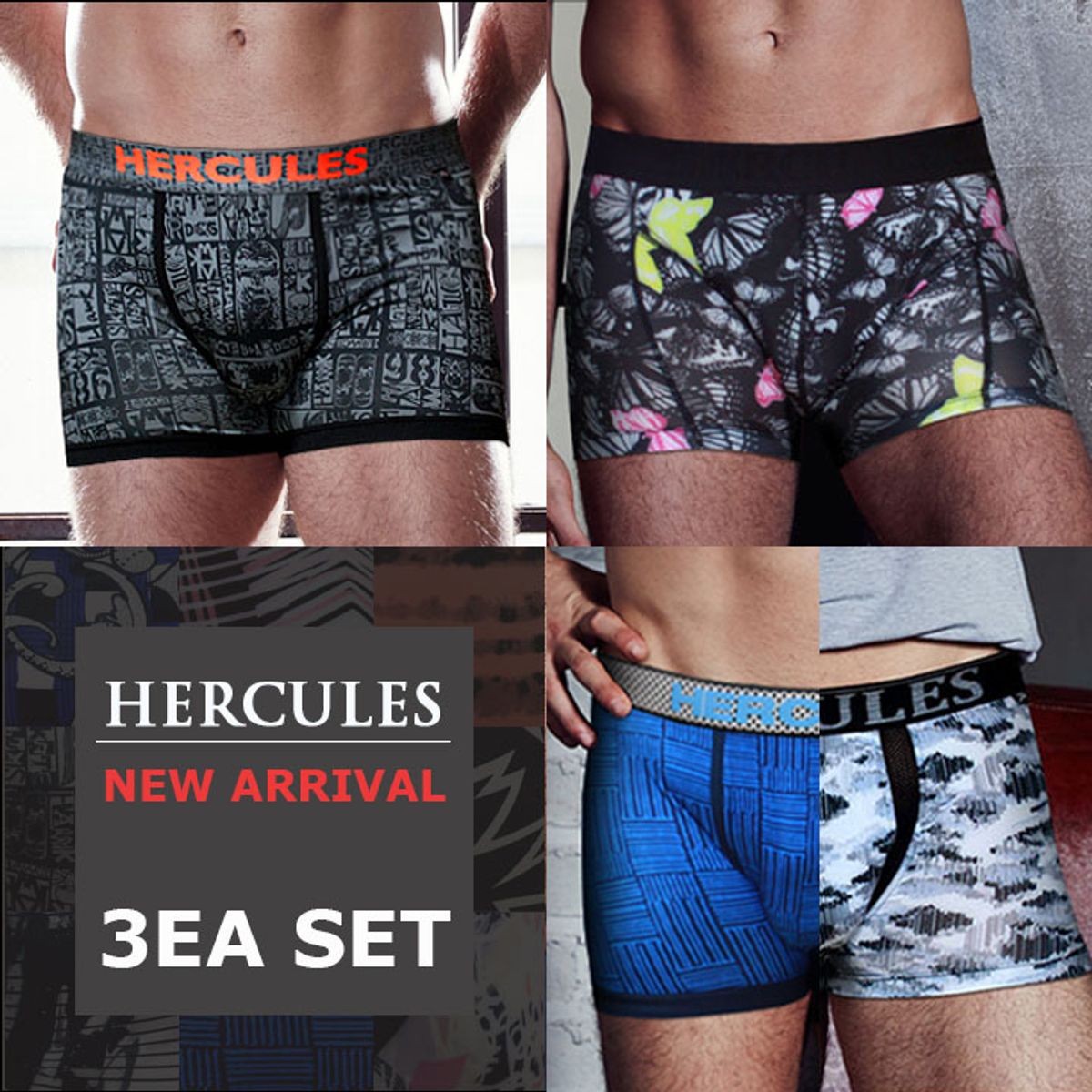 헤라클레스 언더웨어(HERCULES UNDERWEAR) [헤라클레스] 편하고 간지나는 드로즈 3패키지 HB2DR306SET