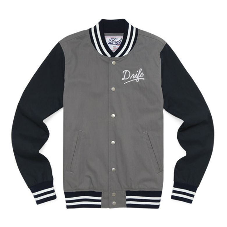 C.F.C STADIUM JACKET-GREY/NAVY