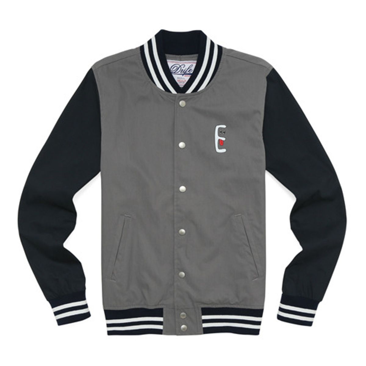 드라이프(DRIFE) WEEKEND STADIUM JACKET-GREY/NAVY