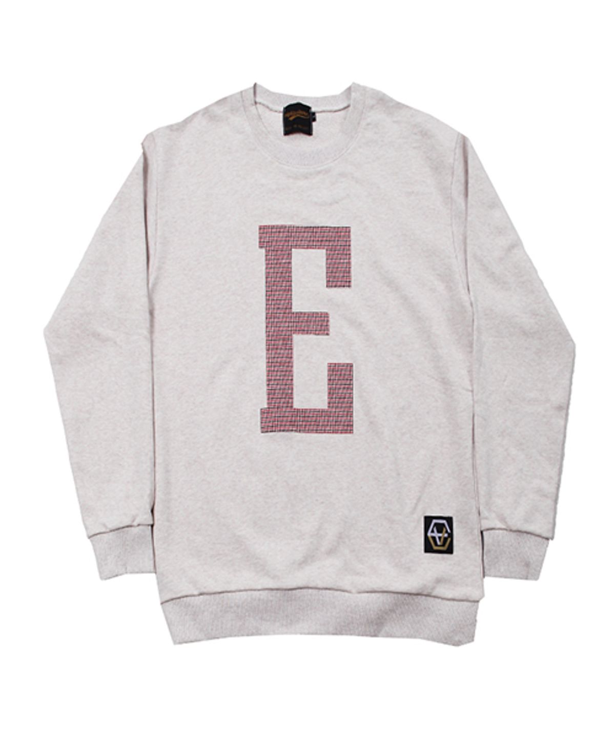 에잇볼륨(EIGHTVOLUME) EV E Logo Crewneck (Oatmeal)