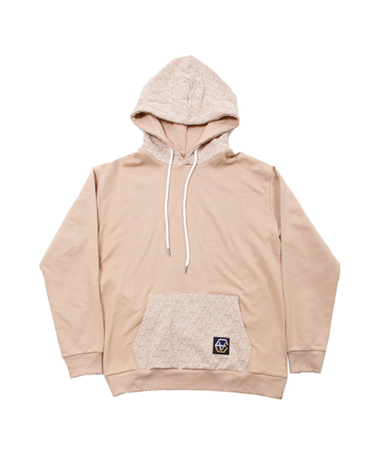 에잇볼륨(EIGHTVOLUME) EV Emblem Pattern Hood (Beige)