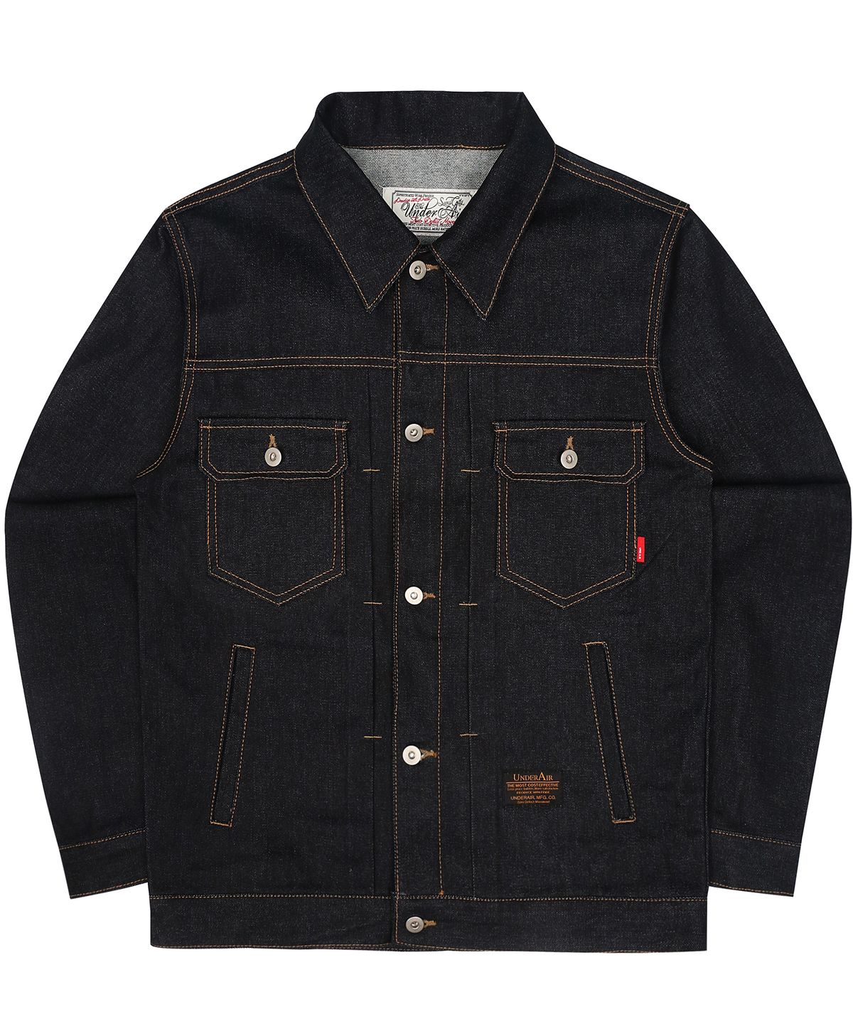 언더에어(UNDERAIR) 7S COTTON TRUCKER JACKET - DARK INDIGO