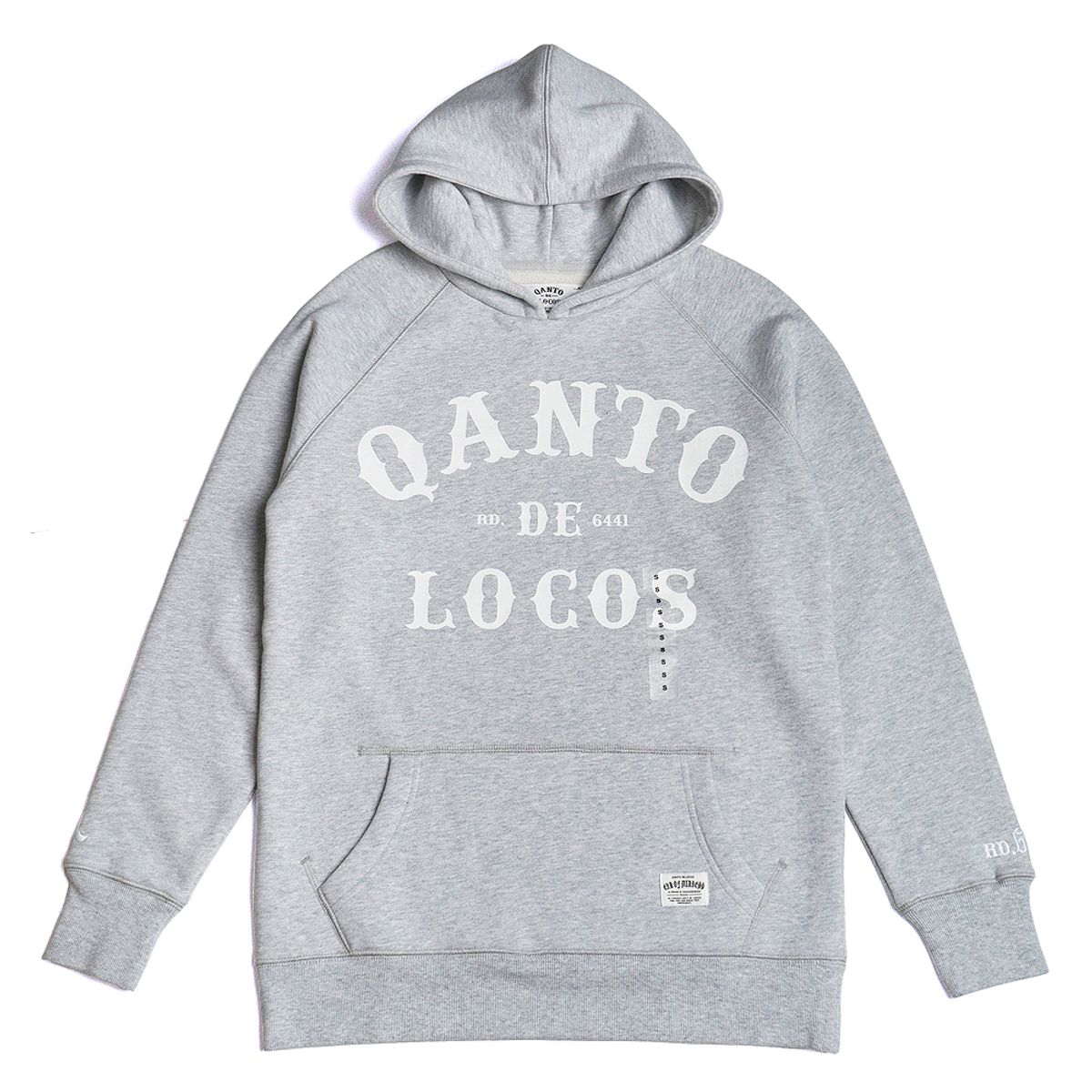 콴토데로코스(QANTO DE LOCOS) ORIGINAL LOGO HOODIE_LIGHT GREY