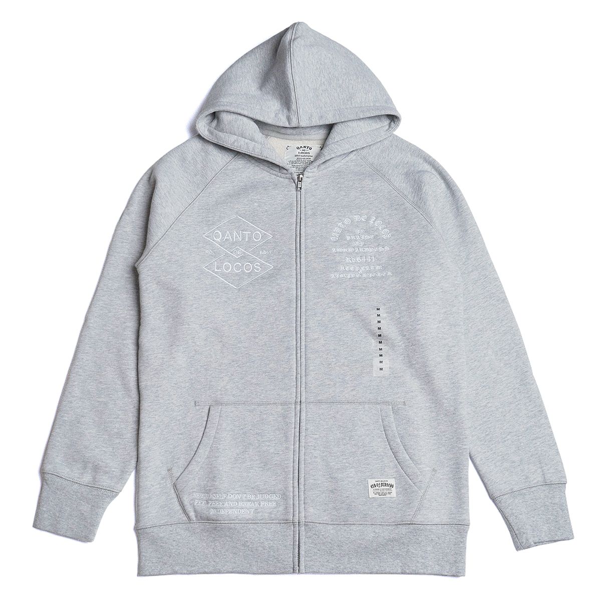 콴토데로코스(QANTO DE LOCOS) RD6441 ZIPUP_LIGHT GREY