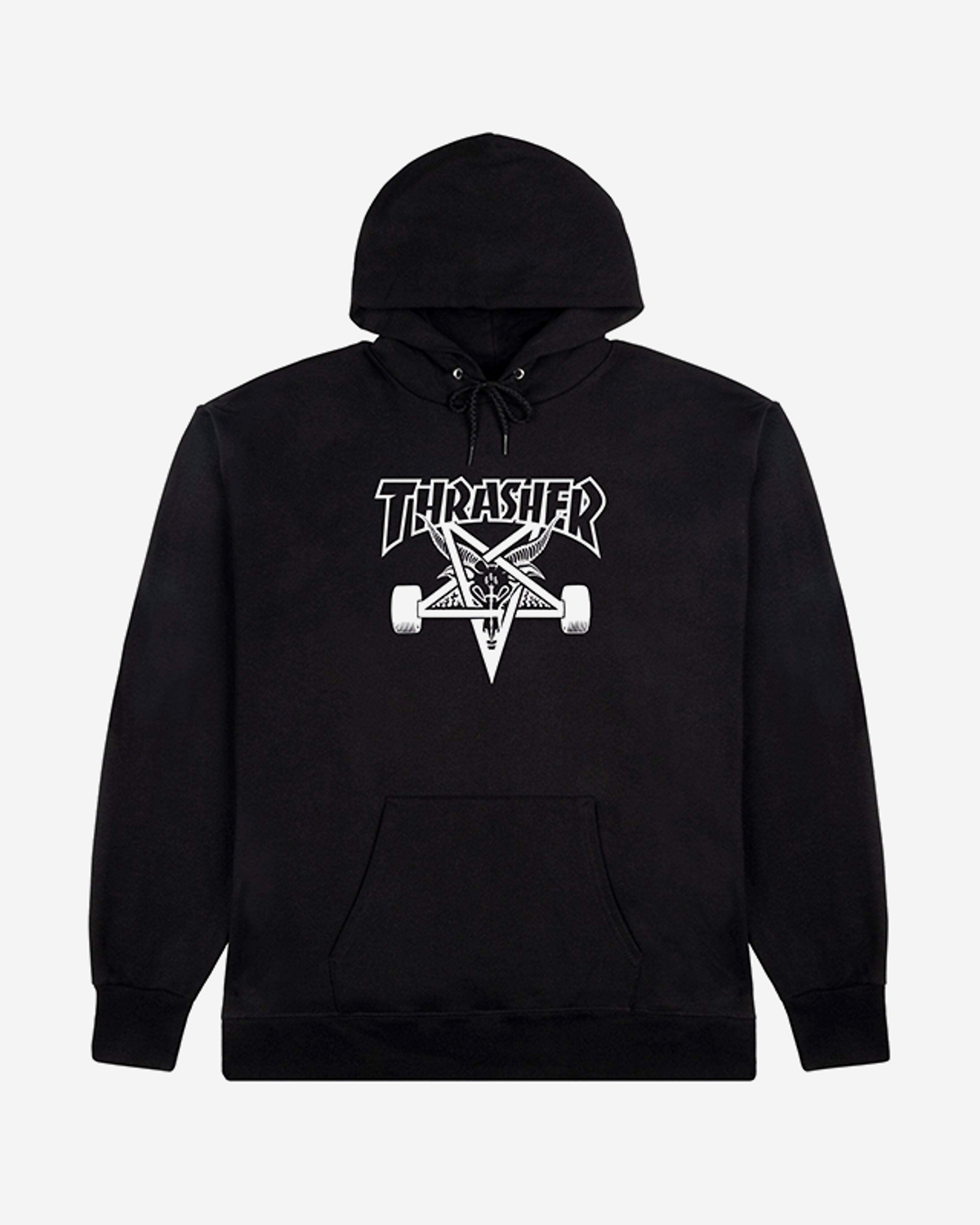 트레셔(THRASHER) SKATE GOAT HOOD [BLACK]