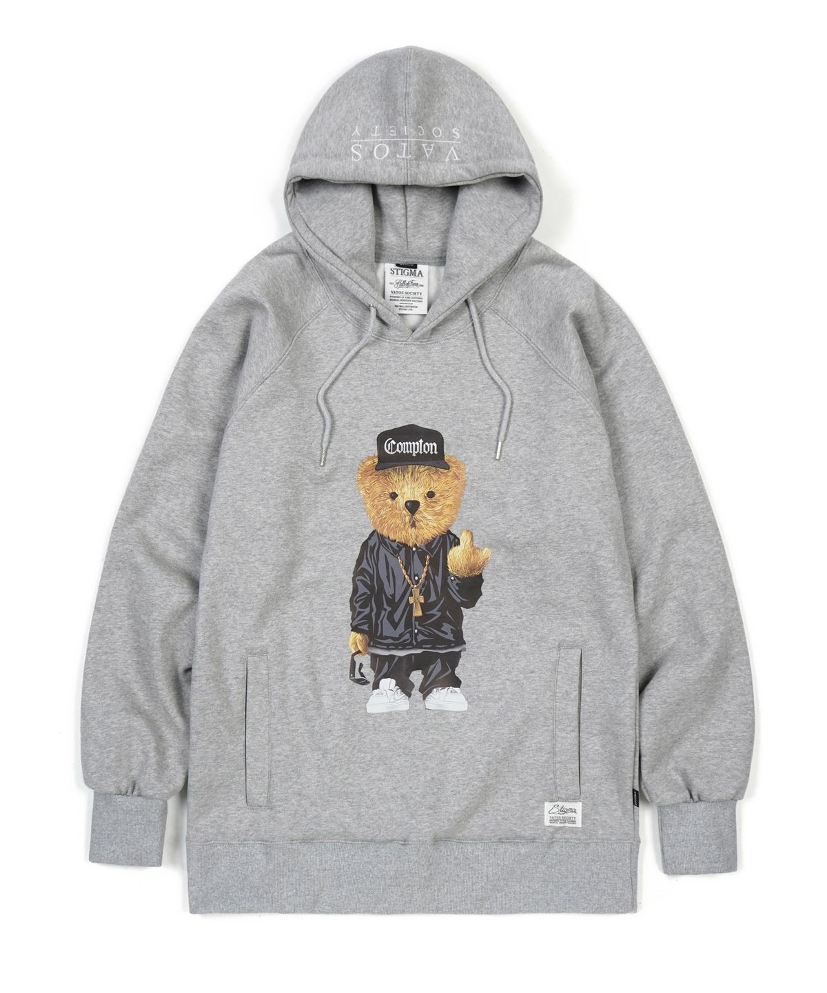스티그마(STIGMA) COMPTON BEAR HOODIE GREY