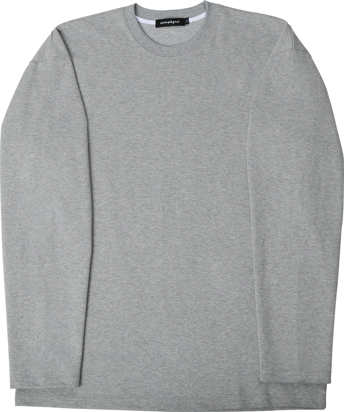 꼼파뇨(CPGN STUDIO) Longsleeve 무지 긴팔티 회색
