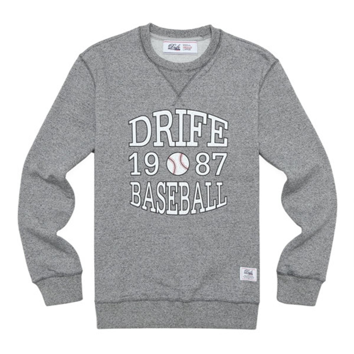 드라이프(DRIFE) BASEBALL CREWNECK-GREY
