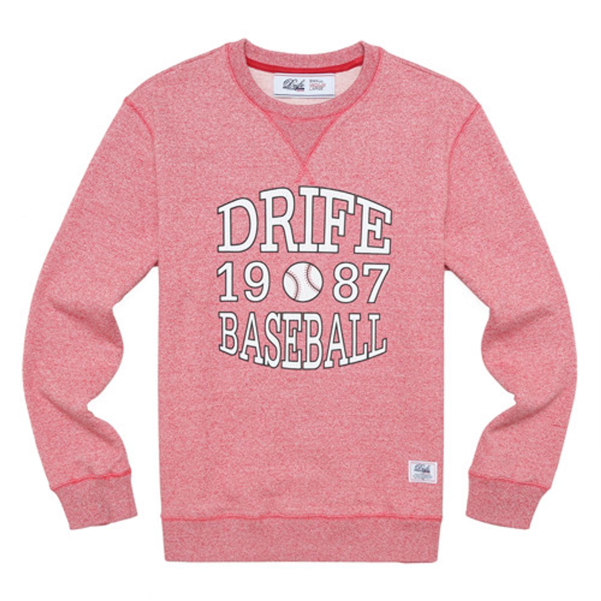 드라이프(DRIFE) BASEBALL CREWNECK-RED