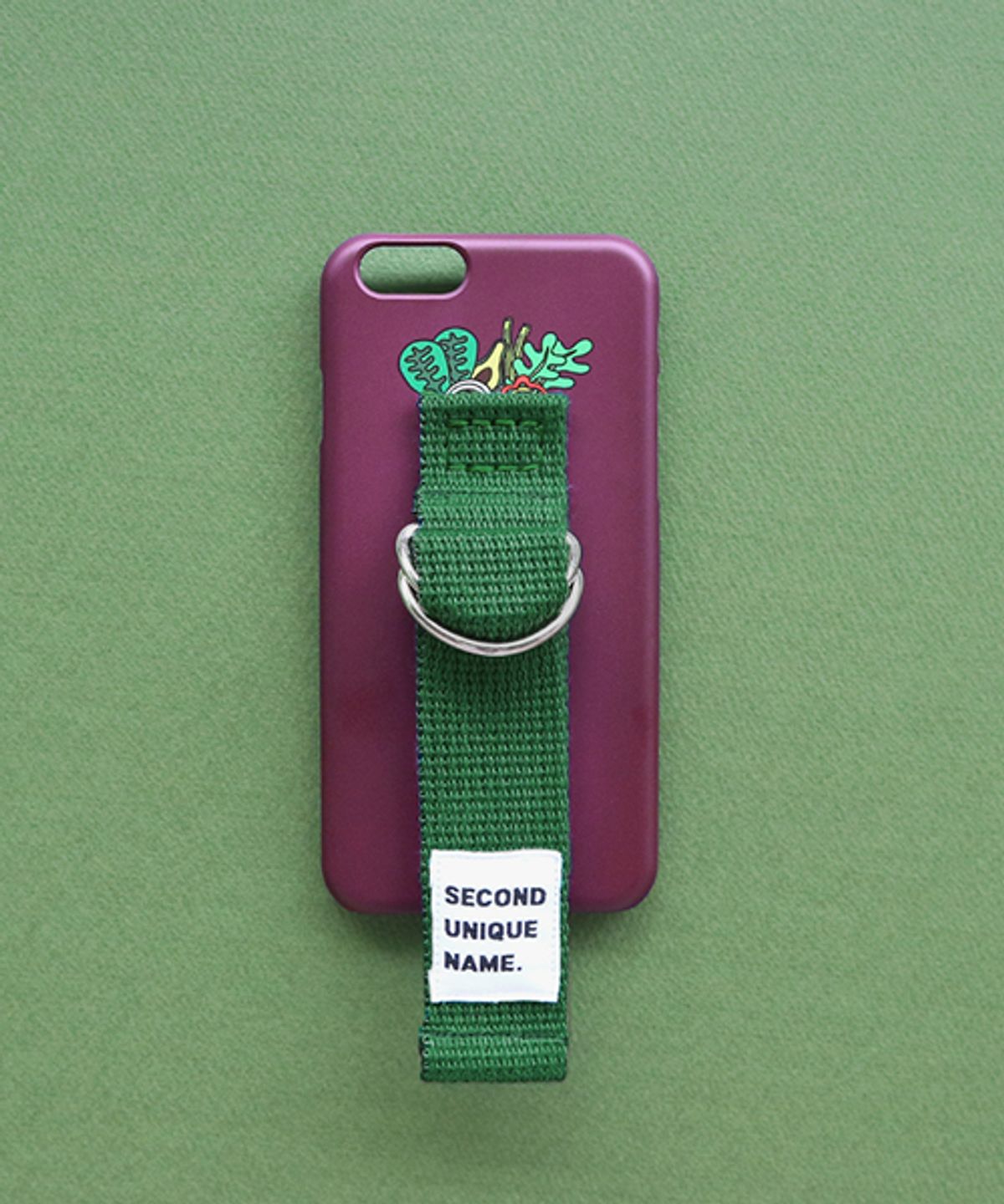 세컨드유니크네임(SECOND UNIQUE NAME) SUN CASE PURPLE DEEP GREEN (ILLUST)
