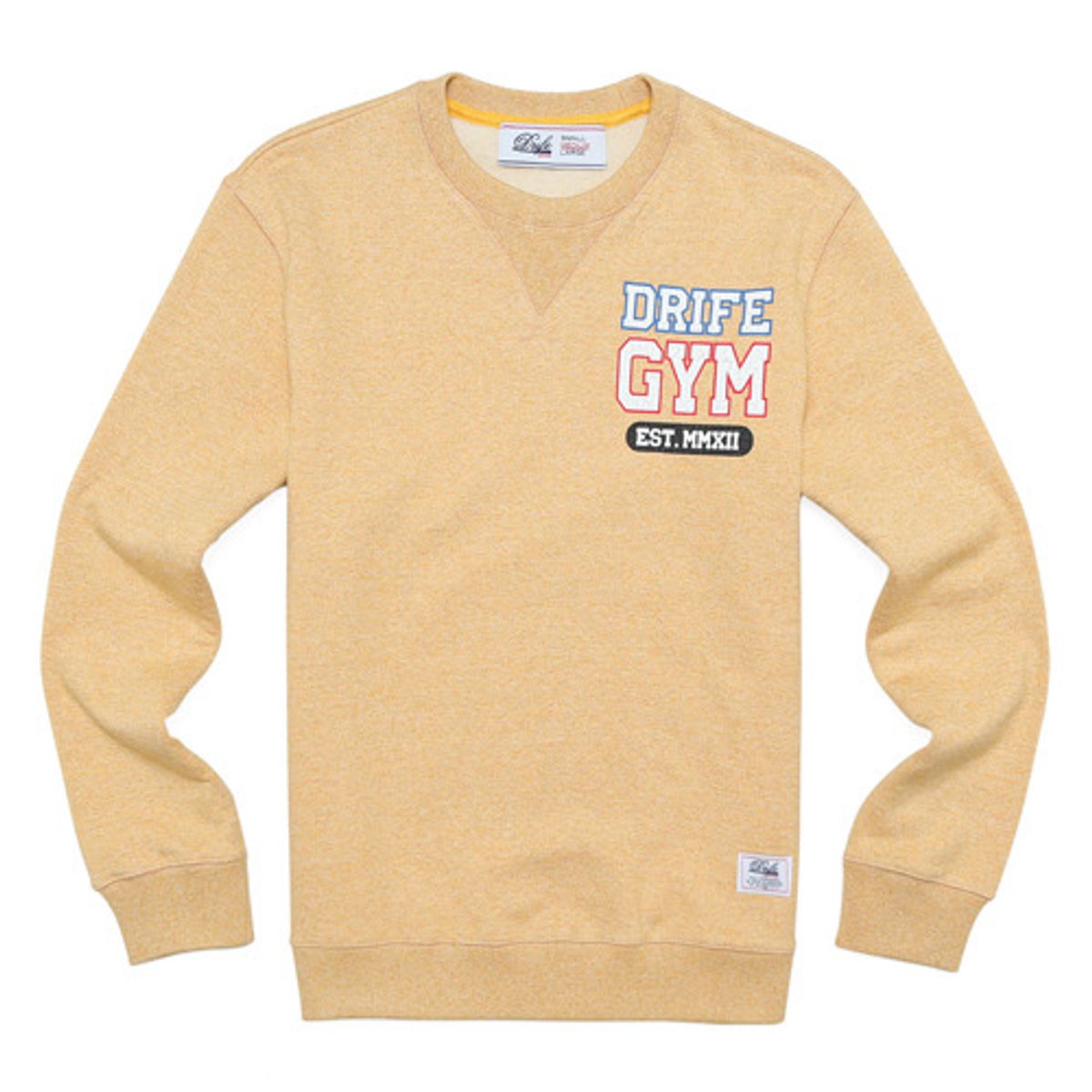 드라이프(DRIFE) GYM CREWNECK-MUSTARD