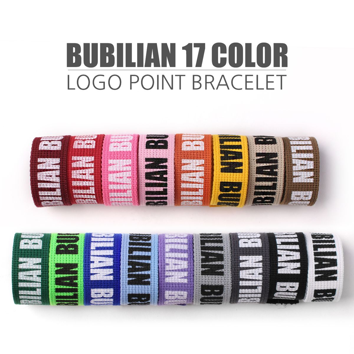 버빌리안(BUBILIAN) Point Logo Bracelet _ 17 Color