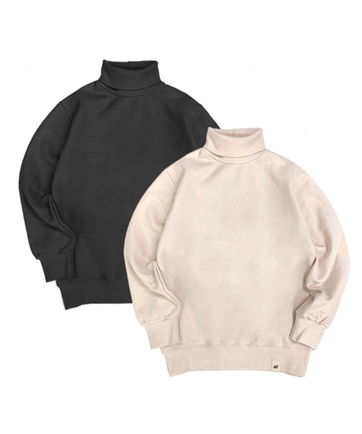 유니어패럴(UNI APPAREL) [2PACK] 베이직 기모 터틀넥 스웨트셔츠