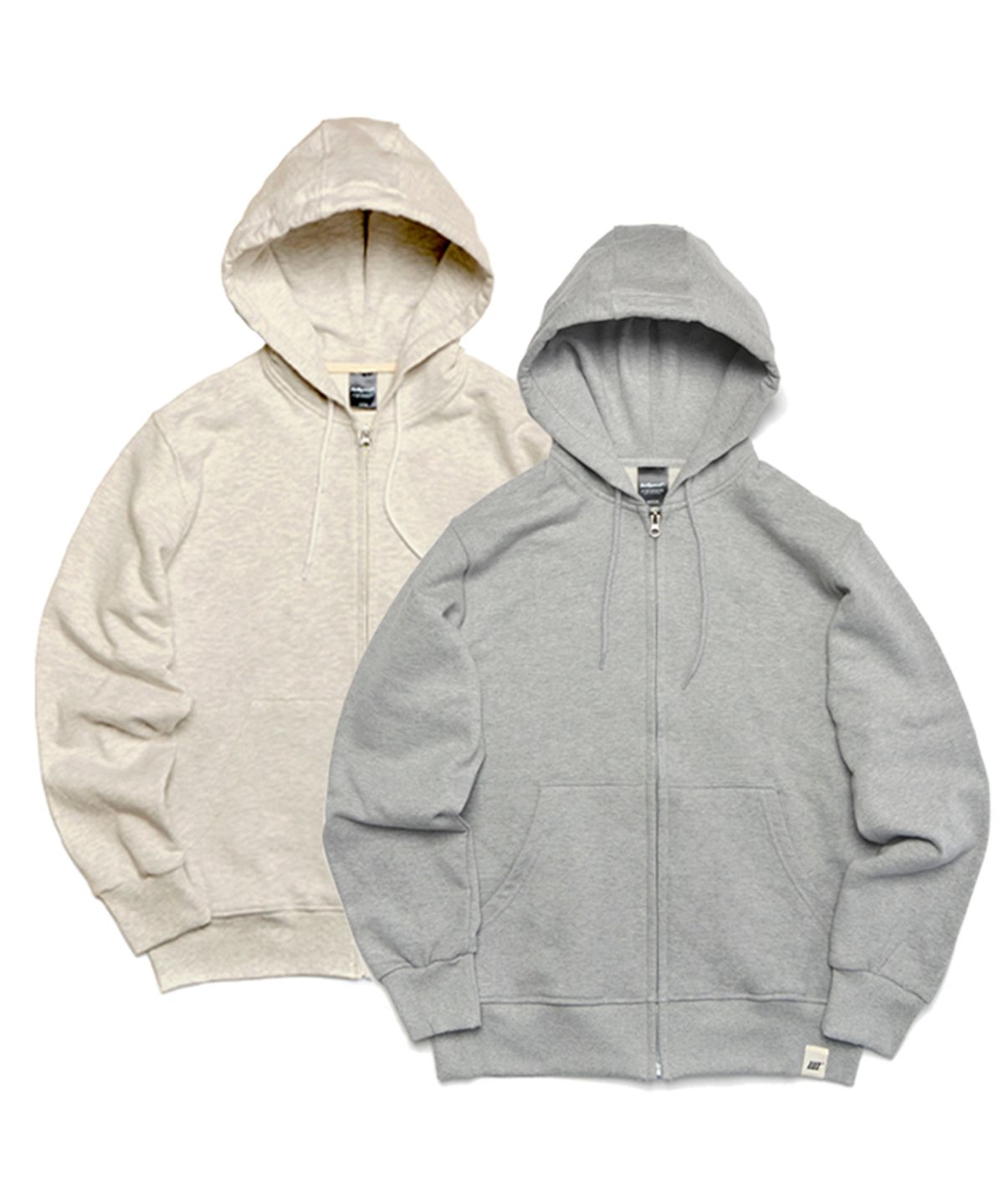 유니어패럴(UNI APPAREL) [2PACK] 베이직 기모 후드집업