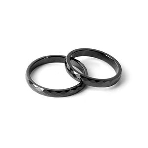 변색/알러지없는 세라믹 블랙 컷팅 반지