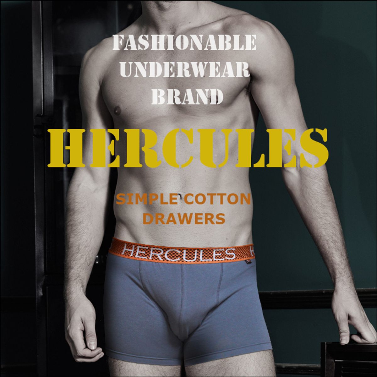 헤라클레스 언더웨어(HERCULES UNDERWEAR) [헤라클레스] 편한 착용감 심플 면스판 드로즈
