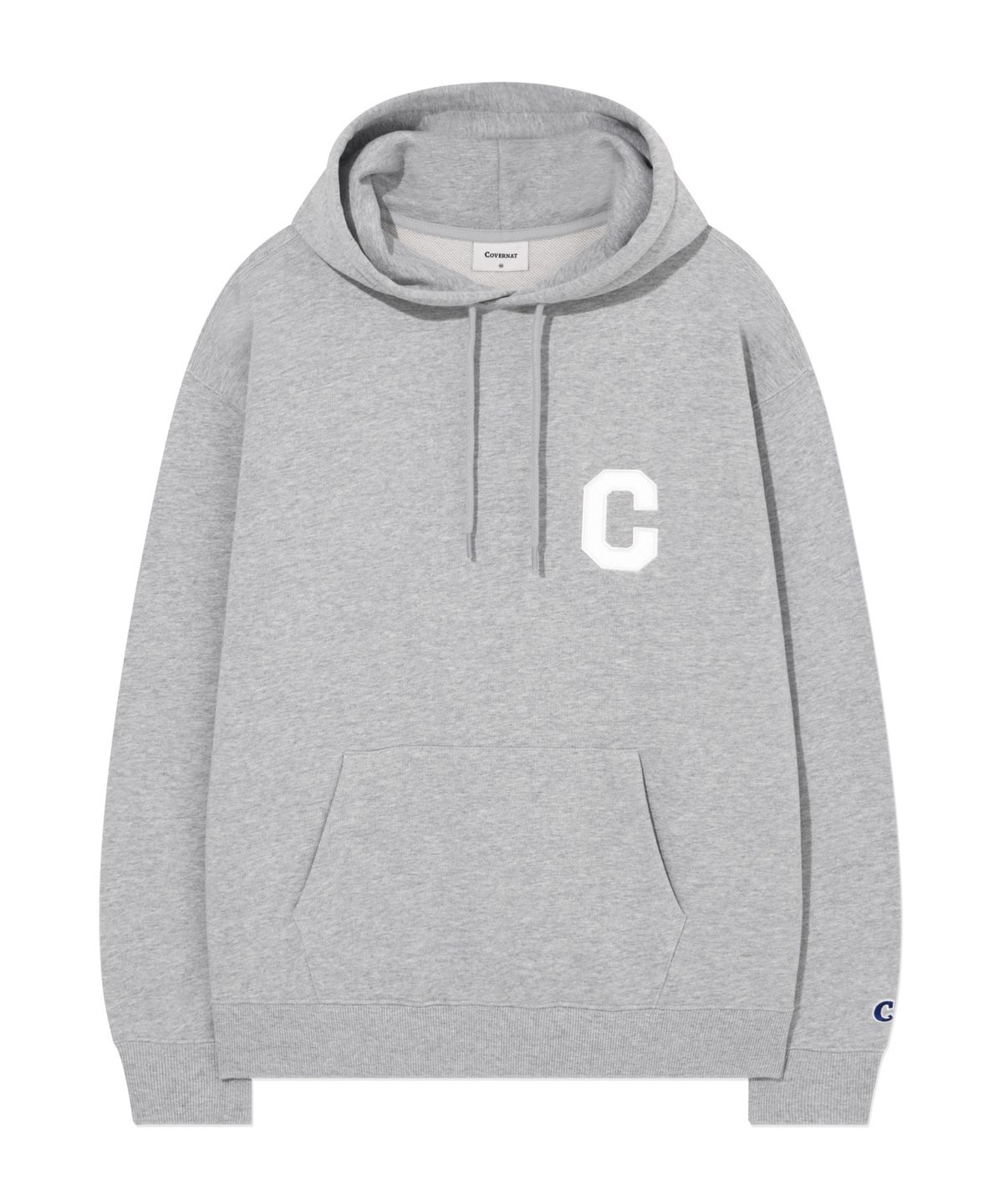 커버낫(COVERNAT) C 로고 후디 Melange Gray