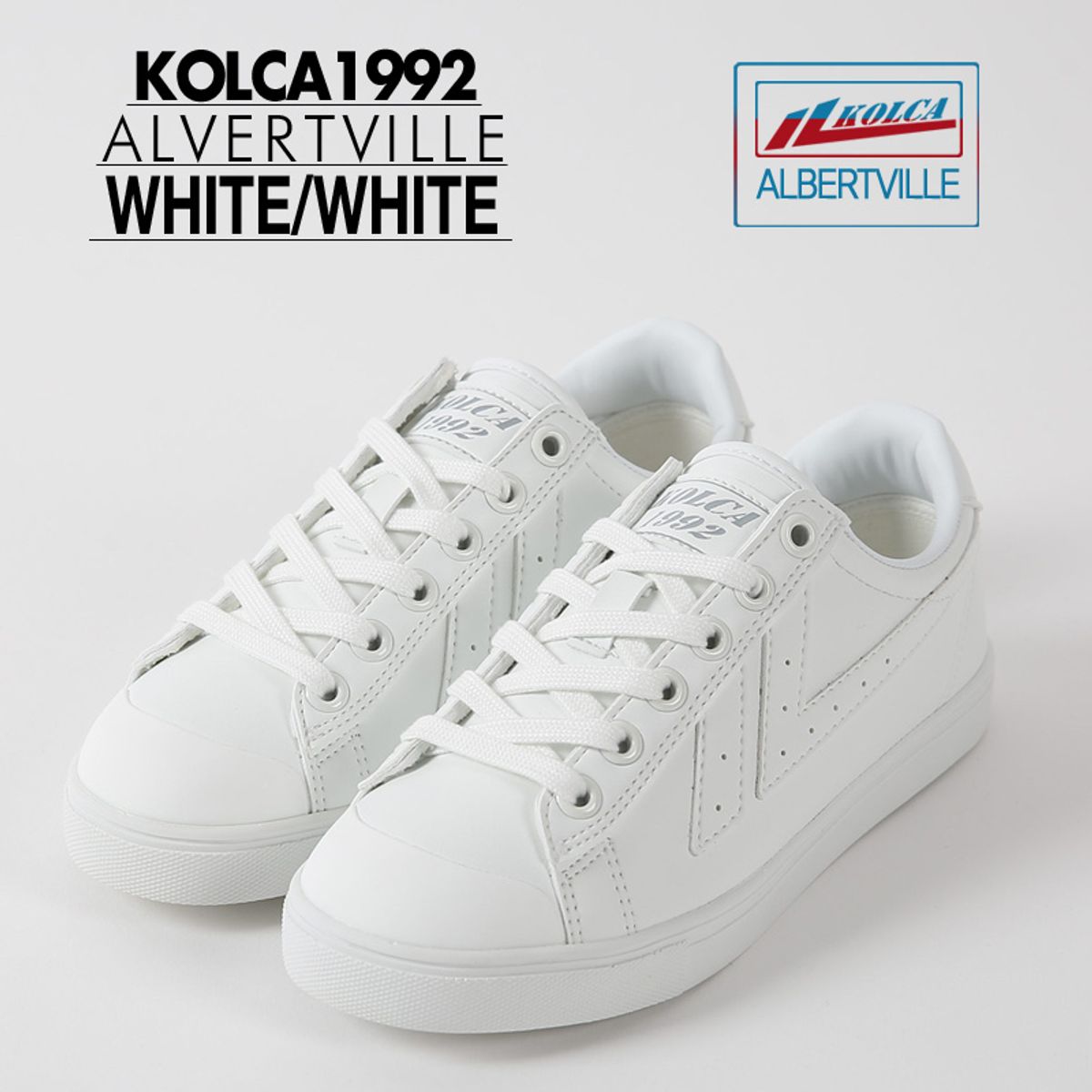 콜카(KOLCA) 1992 알베르빌 레더 화이트/화이트