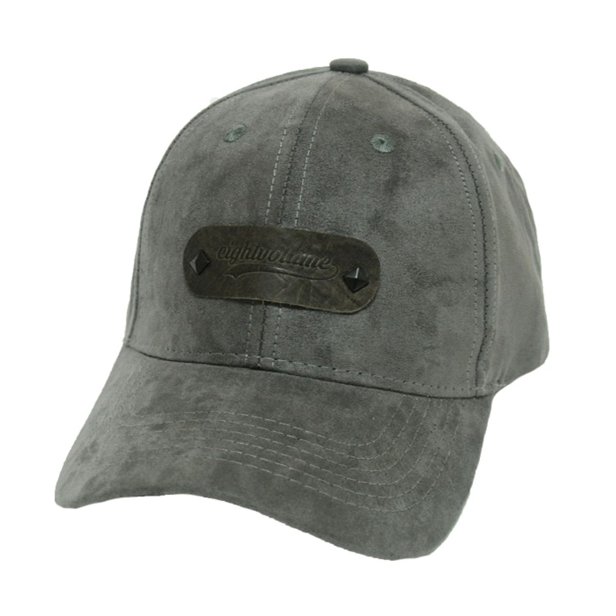 에잇볼륨(EIGHTVOLUME) EV Leather Suede Cap (Gray)
