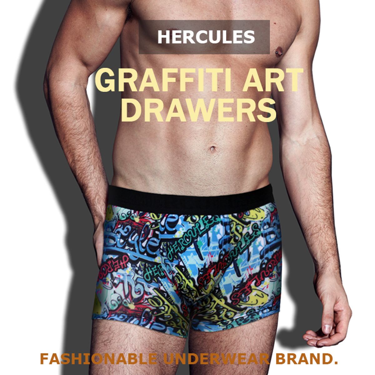 헤라클레스 언더웨어(HERCULES UNDERWEAR) [헤라클레스] 그래피티 아트 폴리 드로즈