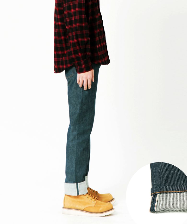 AMC OCEAN BLUE SELVEDGE RED TAP