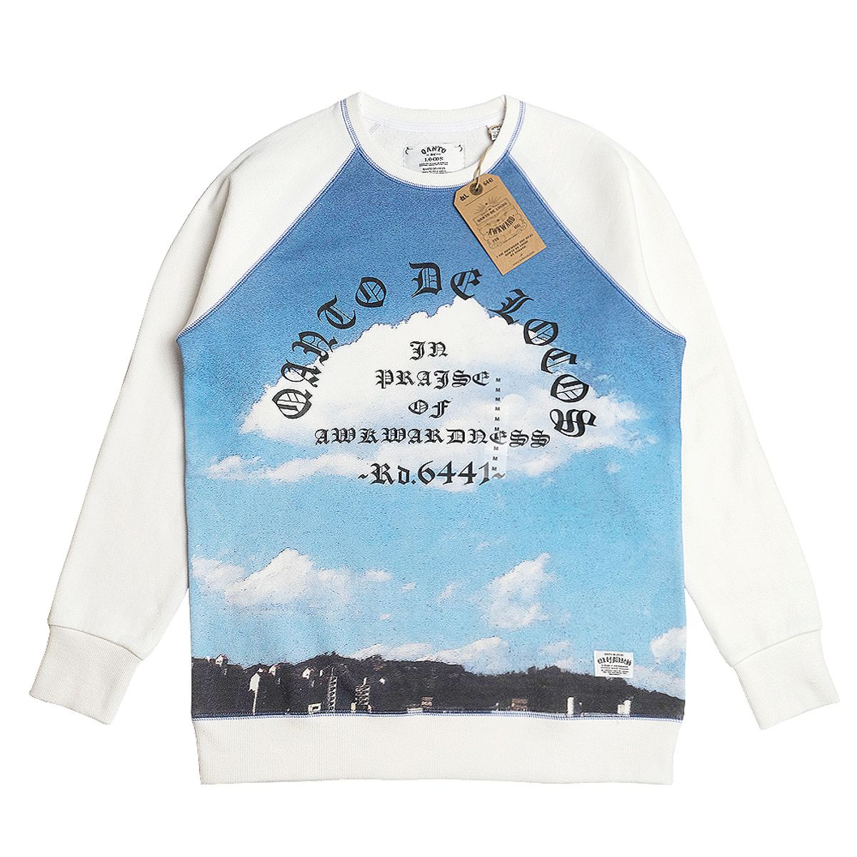 콴토데로코스(QANTO DE LOCOS) SKY OF SEOUL_CREWNECK_WHITE