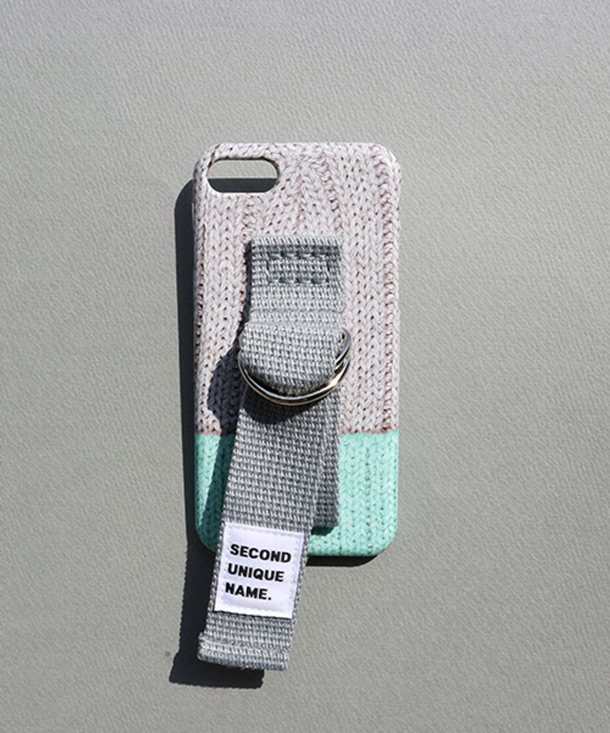 세컨드유니크네임(SECOND UNIQUE NAME) SUN CASE SWEATER GREY MINT