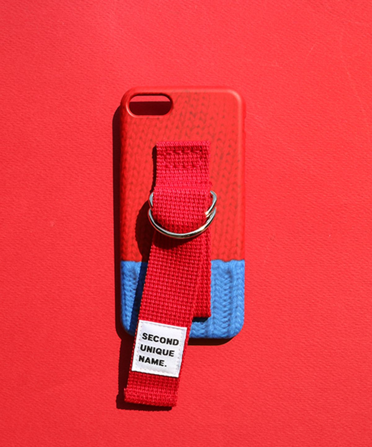 세컨드유니크네임(SECOND UNIQUE NAME) SUN CASE SWEATER RED BLUE