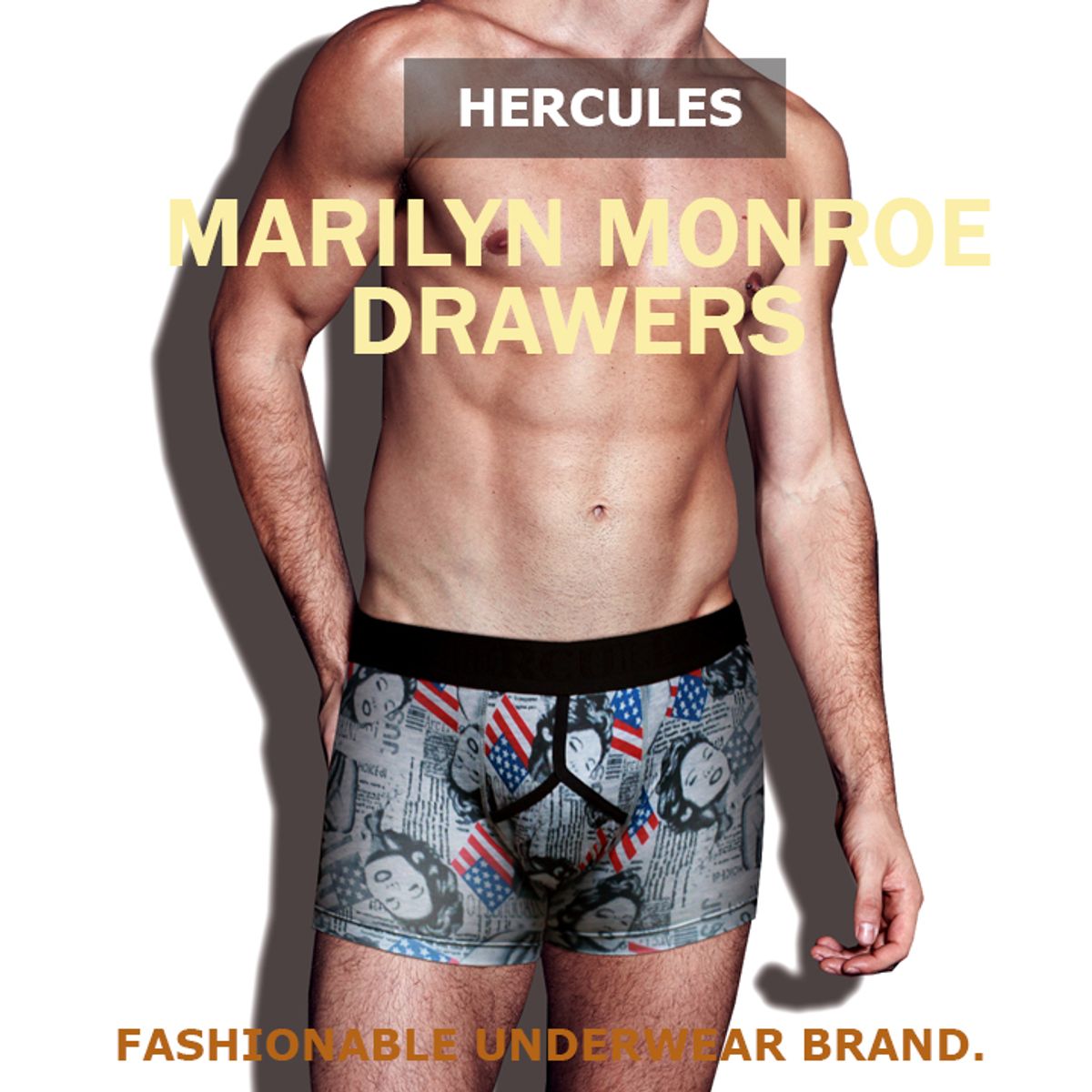 헤라클레스 언더웨어(HERCULES UNDERWEAR) [헤라클레스] 마릴린먼로 팝아트 드로즈