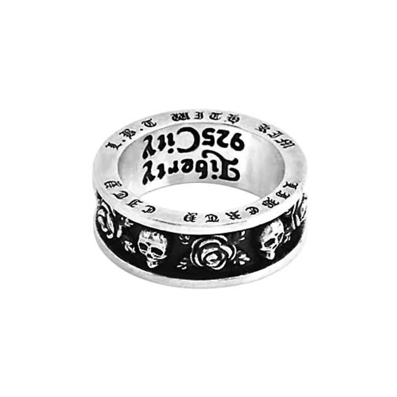 Rose & Skull Space Ring