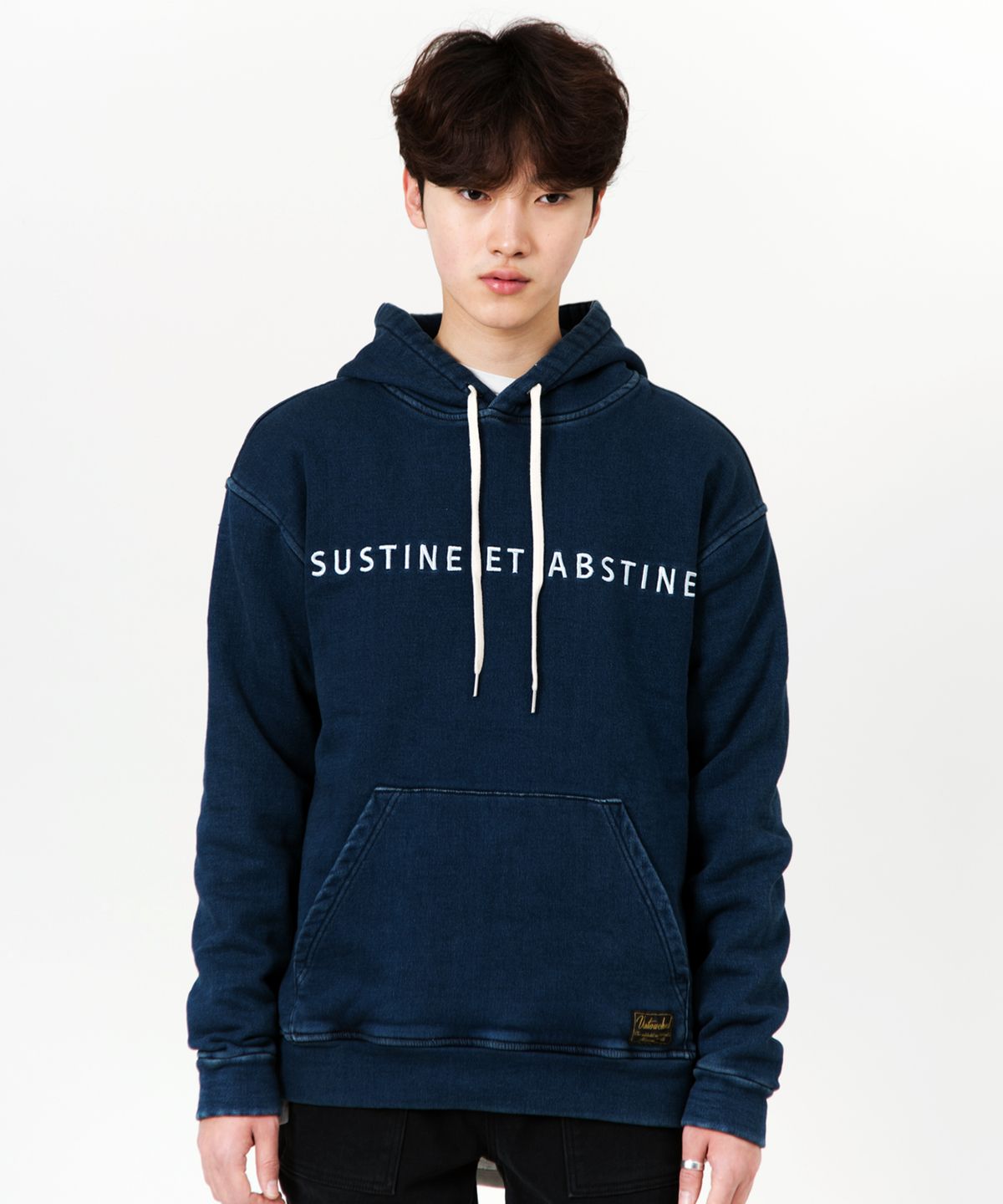 언터치드(UNTOUCHED) JOGG DENIM HOODY INDIGO (SEMI OVER)