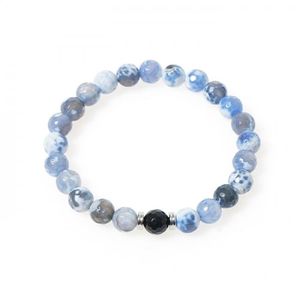 남녀공용 블루워터 원석 커플팔찌 (C1701-AC294BL)