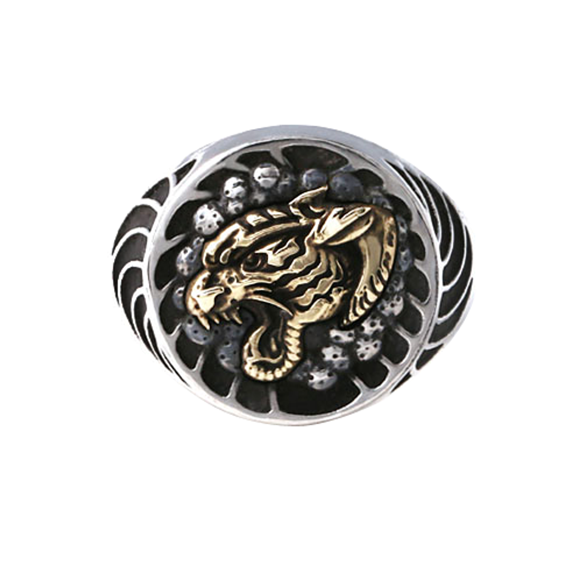 어나니머스아티즌(ANONYMOUS ARTISAN) Irezumi x Oldschool Gold Tigher Ring