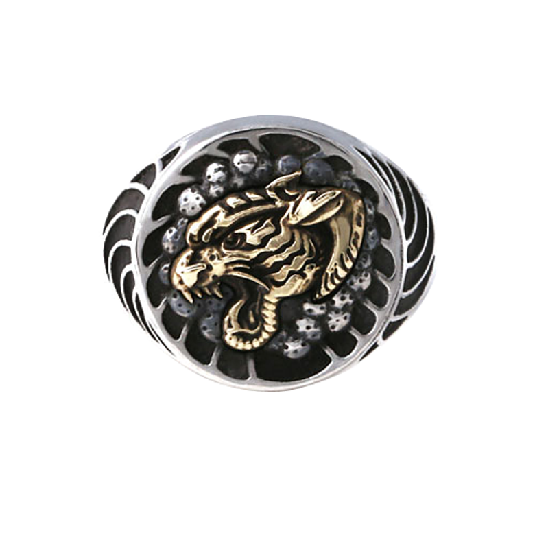 Irezumi x Oldschool Gold Tigher Ring