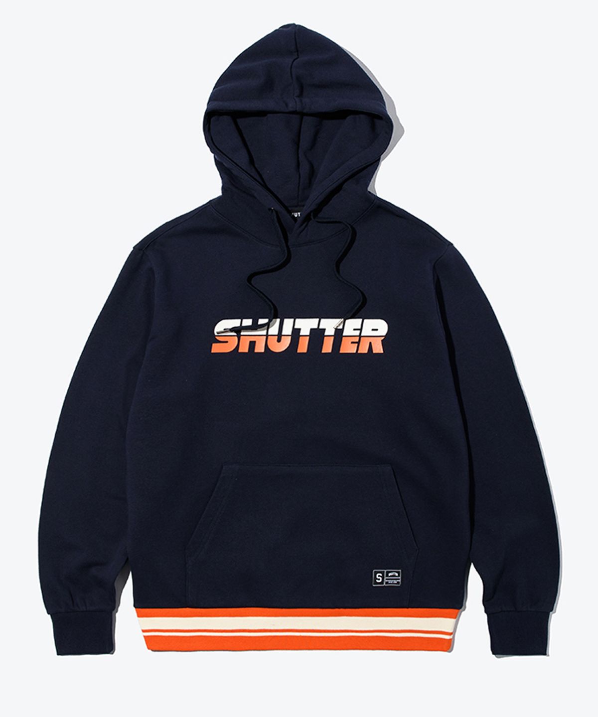 셔터(SHUTTER) 컬러 립 후디 (DARK NAVY) SBTS007