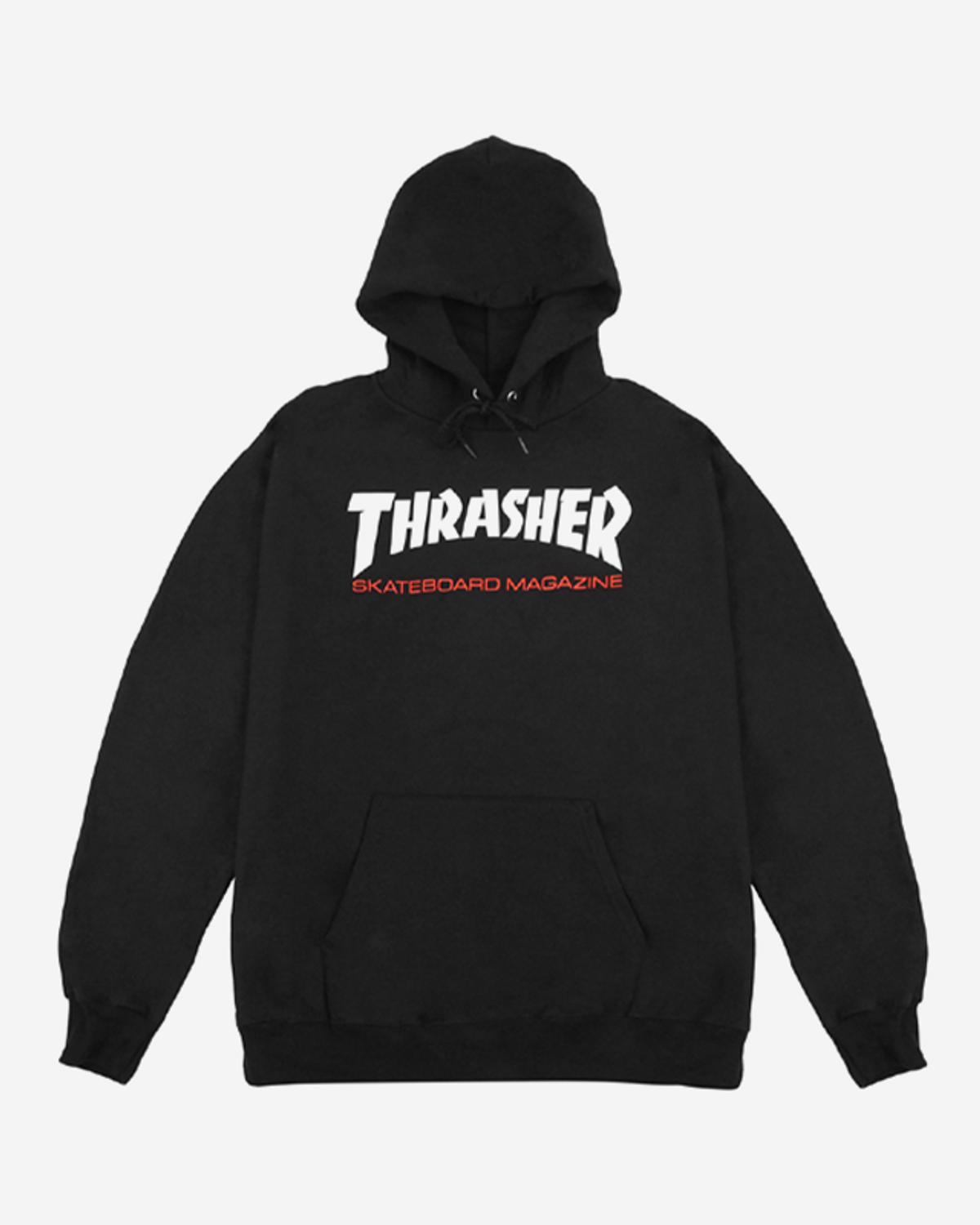 트레셔(THRASHER) TWO-TONE SKATE MAG HOOD [BLACK]