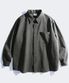 피그먼트 루즈핏 셔츠 진회색 SMLS4058
