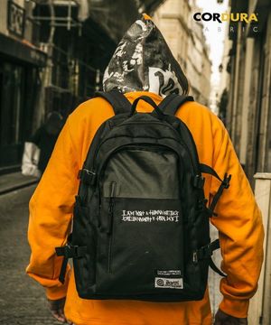 [아임 낫 어 휴먼비잉 X 디얼스] 매머드 백팩 - 블랙