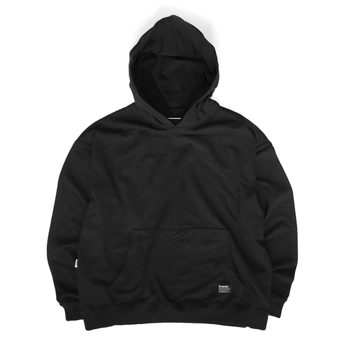 한량 컬렉티브(HANRYANG COLLECTIVE) [한량] HANRYANG HOODIE OVER FIT BLACK 쭈리 오버핏 무지 후드티 후디