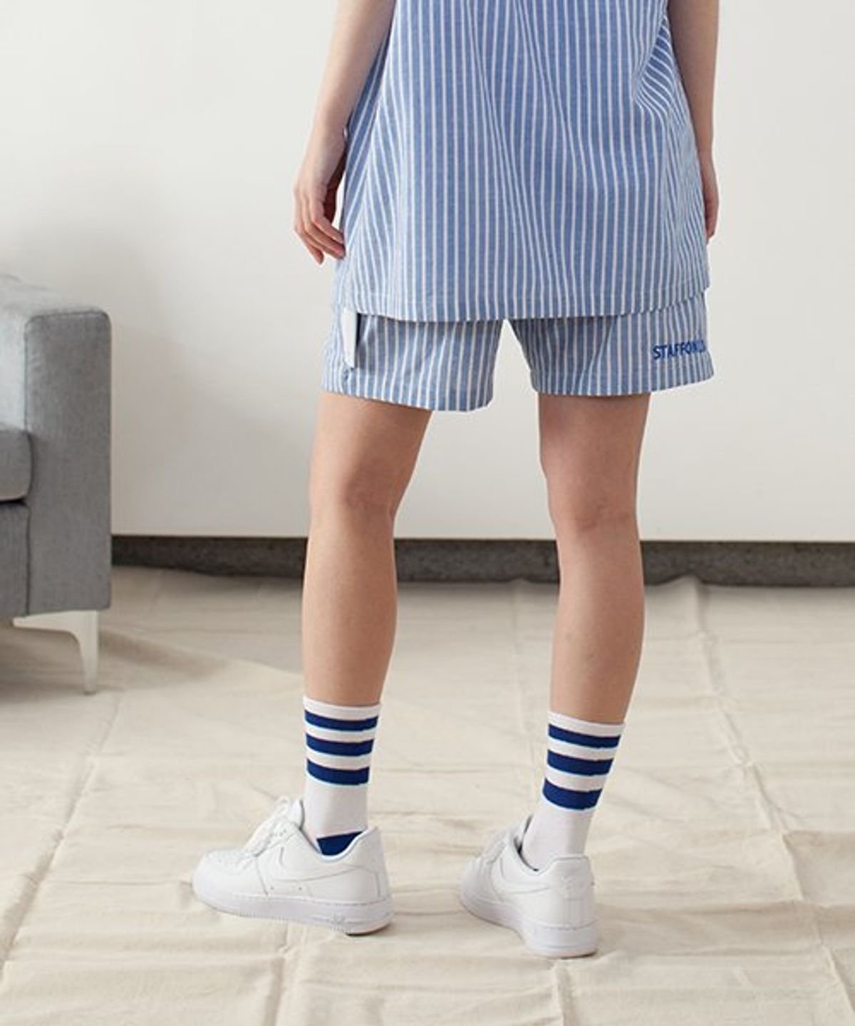 스텝온리(STAFFONLY) PAINT PANTS (STRIPE)