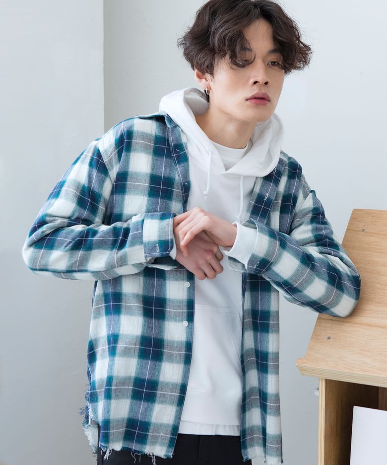 Rawcut Check Shirts Green