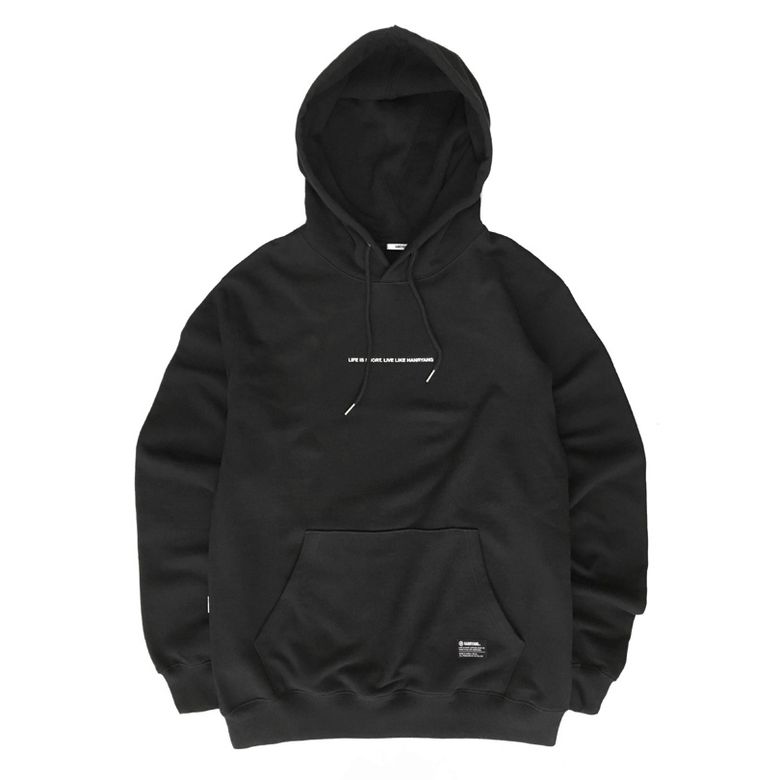 [한량] HANRYANG SLO HOODIE HQ BLACK 쭈리 후드티 후디