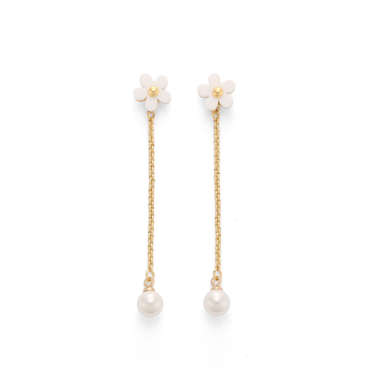 리타모니카(RITA MONICA) White Blossom Pearl Drop Earrings